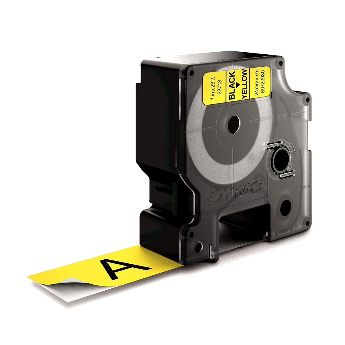 Tape Label Black On Yellow 24mmx7m Type D1