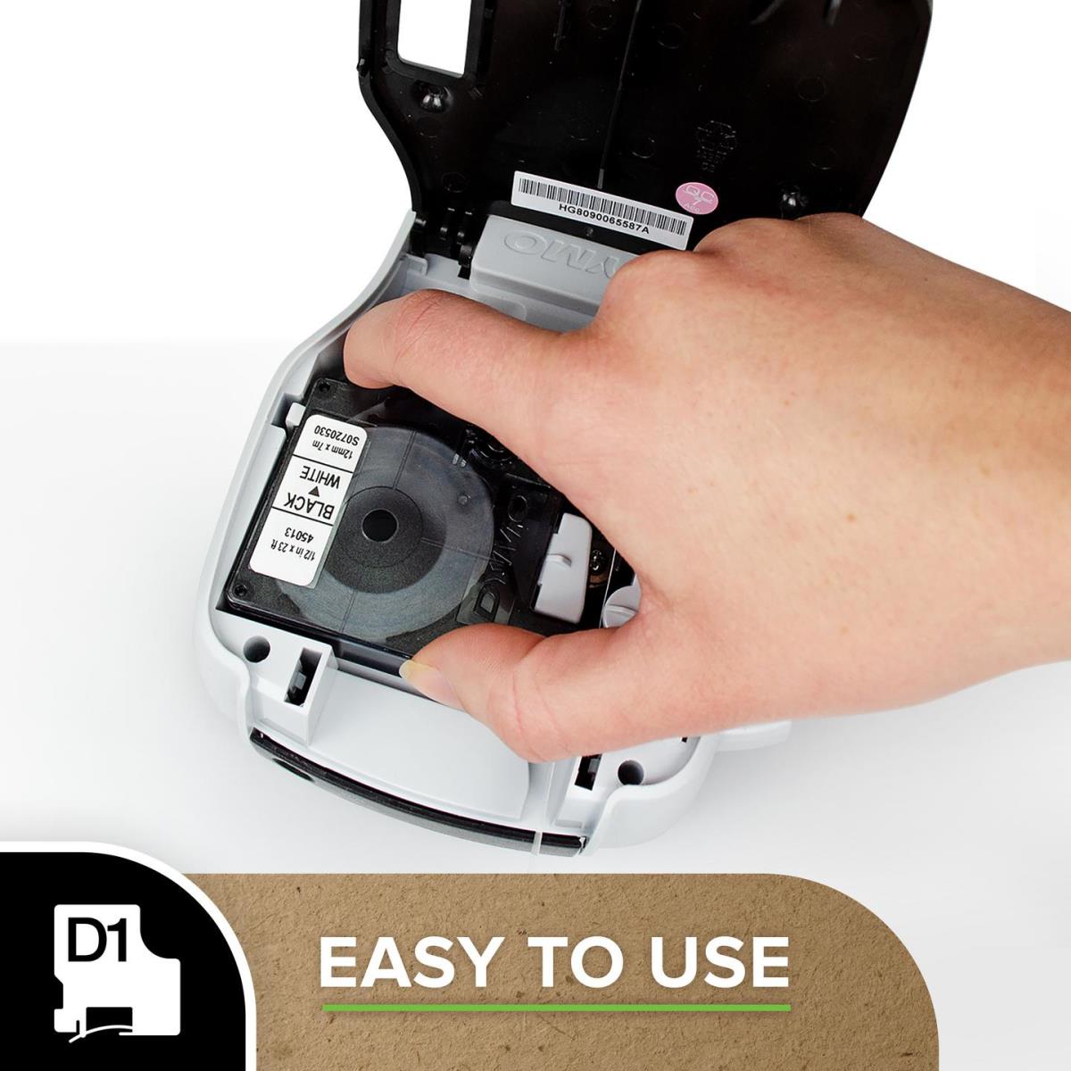 Tape Fixed Black White 12mm Type D1