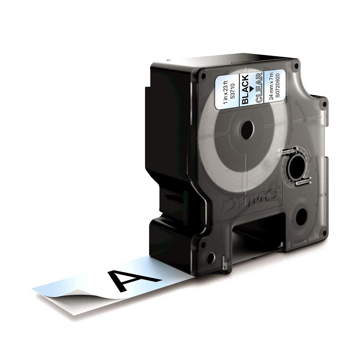 Tape Label Black On Transparent 24mmx7m Type D1