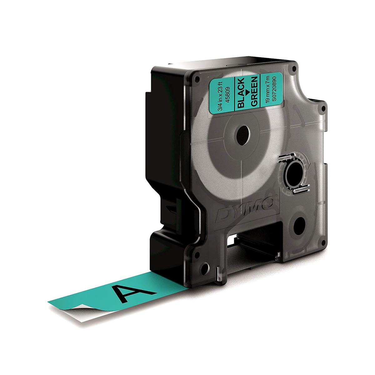 D1 Standard Tape Black On Green 19mmx7m