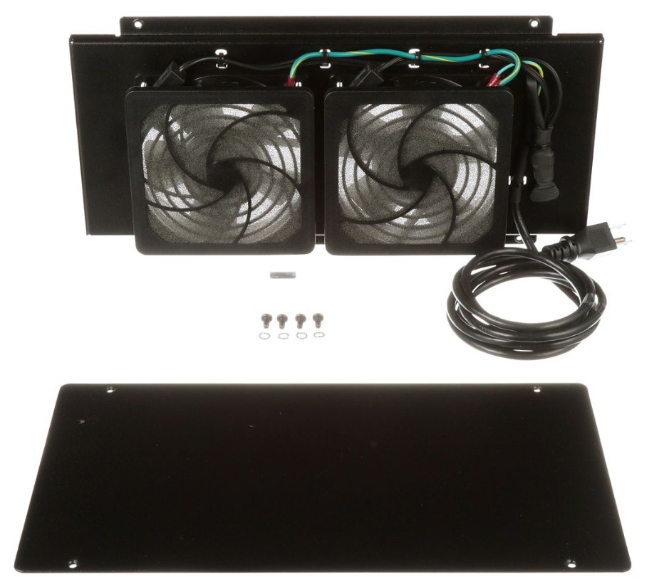 Wall Mount Cabinet High Flow Fan Kit, Euro Plug, 120CFM