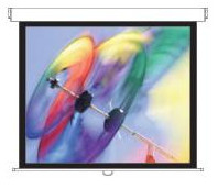 Projector Screen Manual Pull-down 100in Diagonal 2030x1520mm 4:3 Gain1.0 Matte White/ Ds-3100pmg+