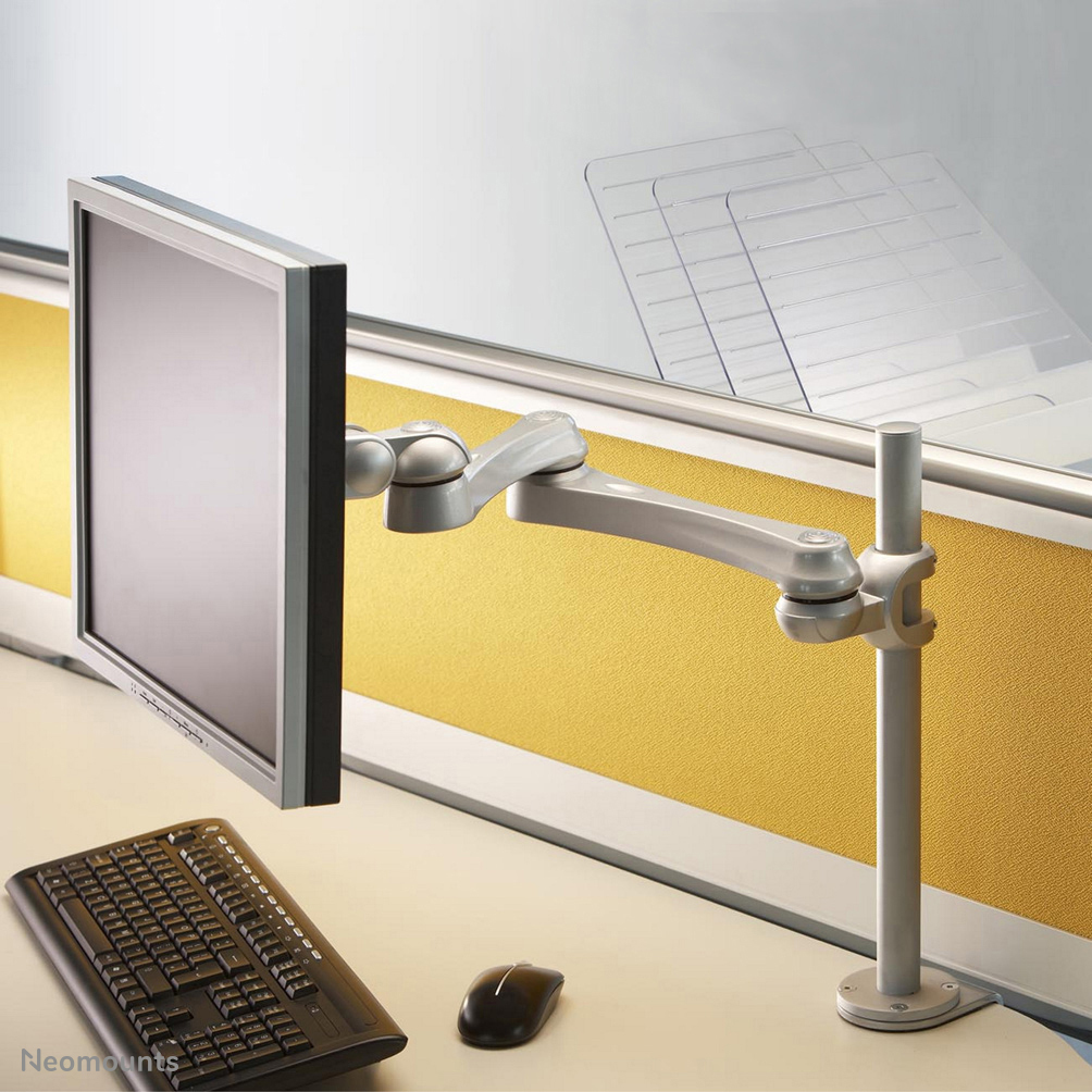 LCD Monitor Arm (fpma-d930) Desk Clamp And Wall Mount 621.5mm Length 0-400mm Hight Silver