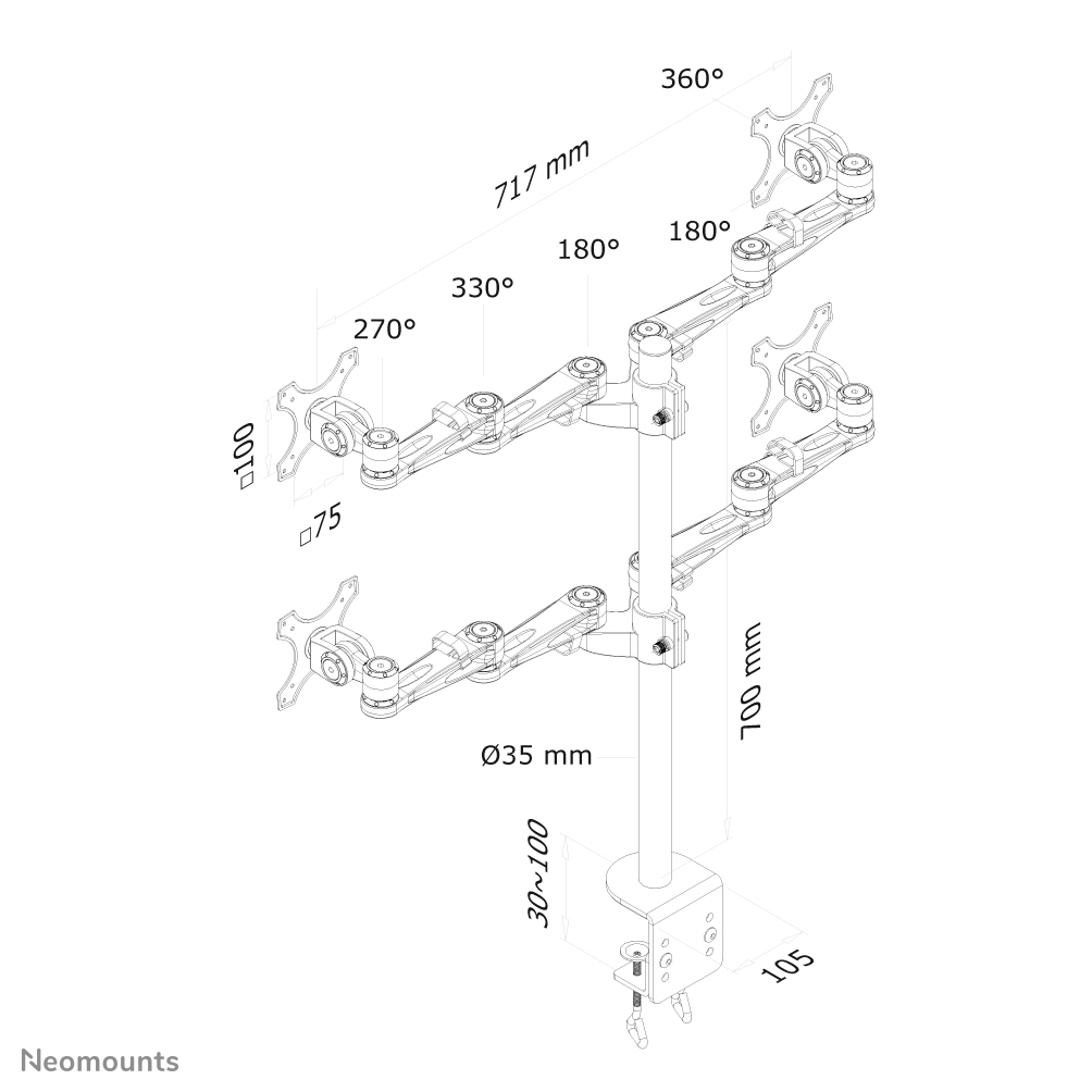LCD Monitor Arm Desk (fpma-d935d4)