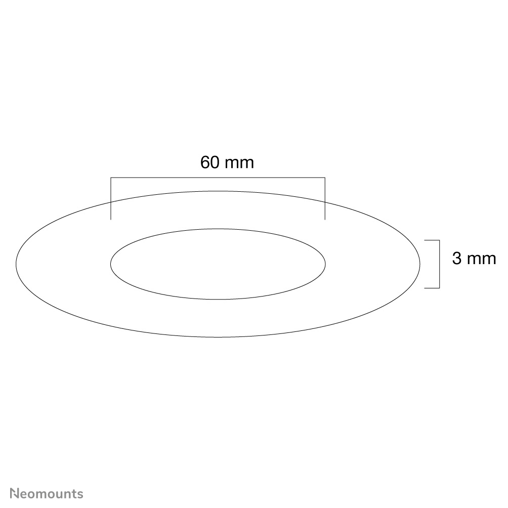 Afdekrozet Voor Fpma-c200 / Plasma-c100 White