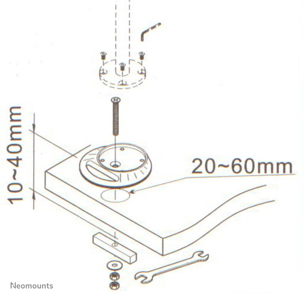 Bureau-doorvoer F/ Fpmaaccs D910/920/930/940/1010/1020/1030 (fpma-d9grommet)