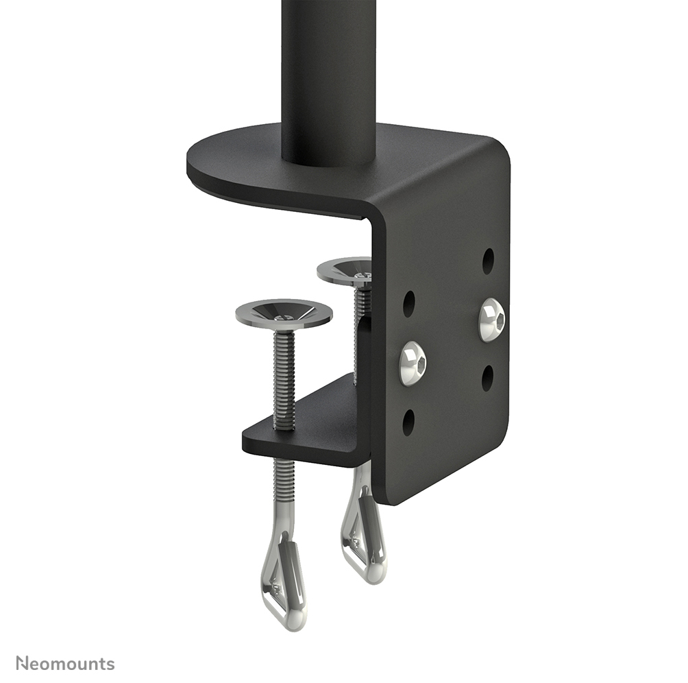 Dual Monitor 10-27in Desk Arm - Height Adjustable - Black