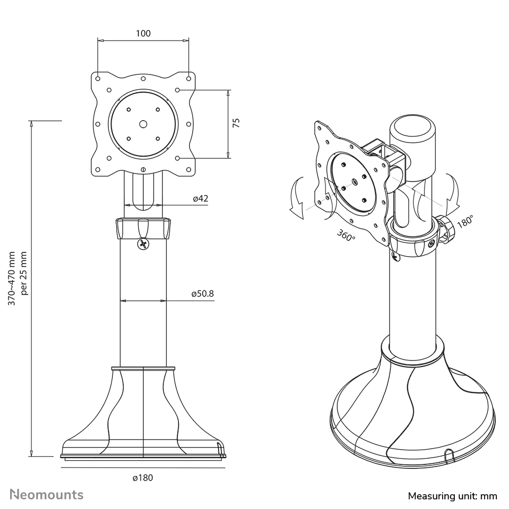 LCD Monitor Arm (fpma-d025silver)