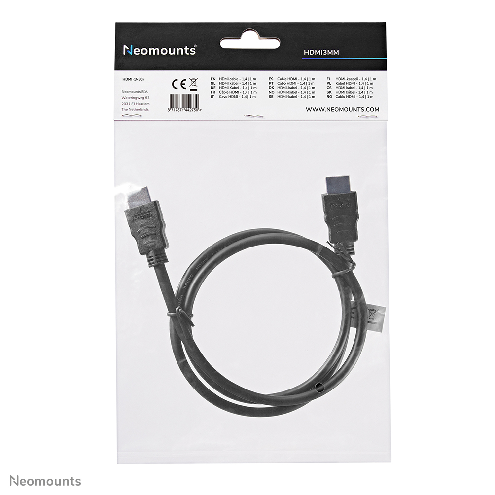 Hdmi 1.3 Cable High Speed 19 Pins M/m 1m