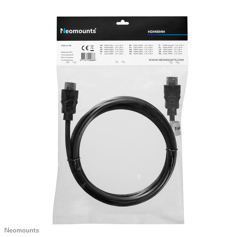 Hdmi 1.3 Cable High Speed 19 Pins M/m 2m