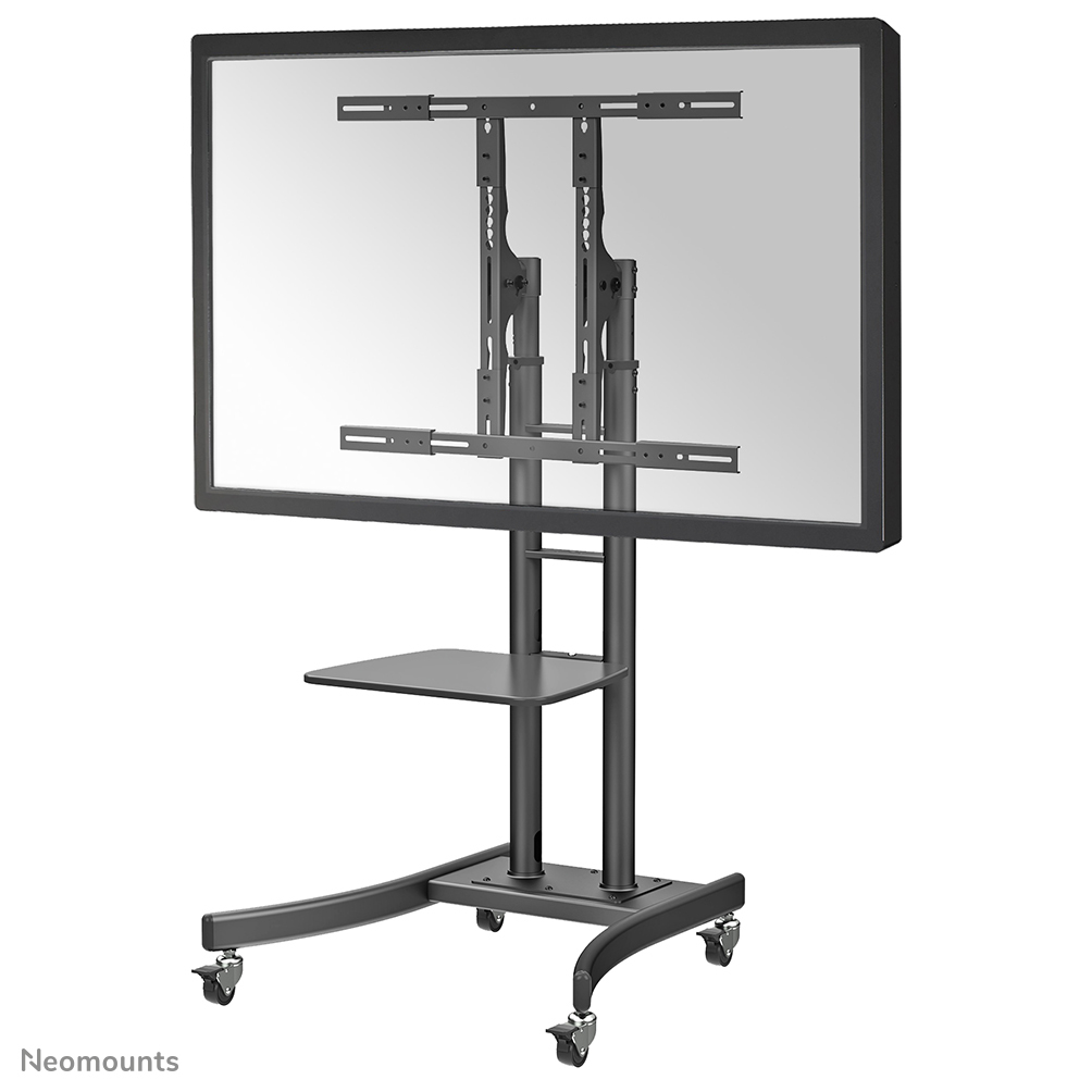 Mobile Tv Floor Stand For 37-85 Screen Height Adjustable - Black