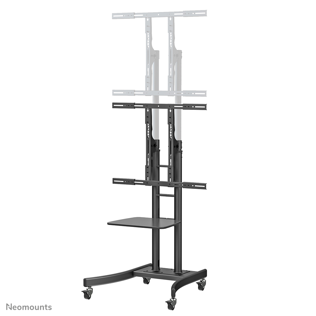 Mobile Tv Floor Stand For 37-85 Screen Height Adjustable - Black