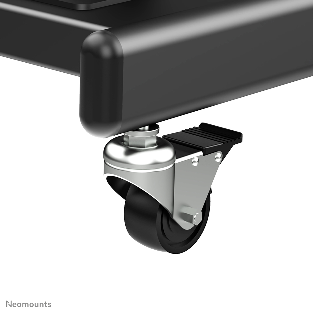 Mobile Tv Floor Stand For 37-85 Screen Height Adjustable - Black