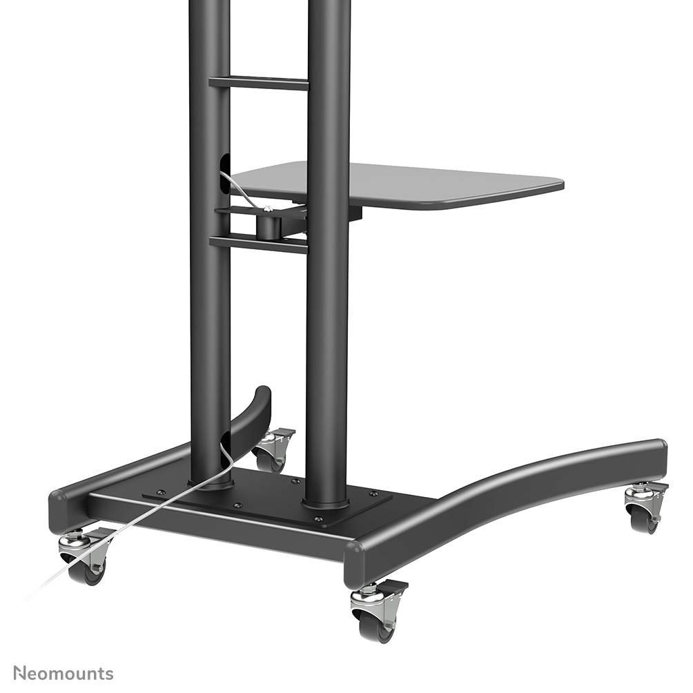 Mobile Tv Floor Stand For 37-85 Screen Height Adjustable - Black