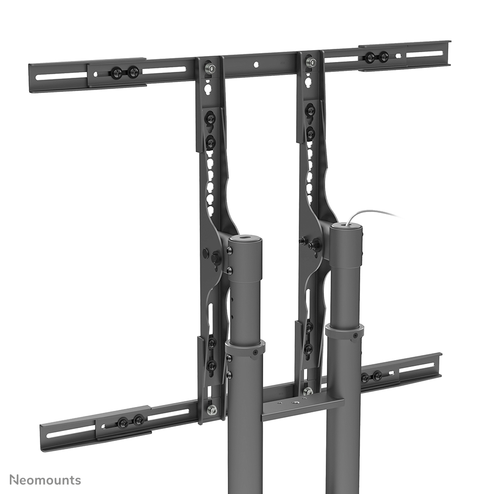 Mobile Tv Floor Stand For 37-85 Screen Height Adjustable - Black