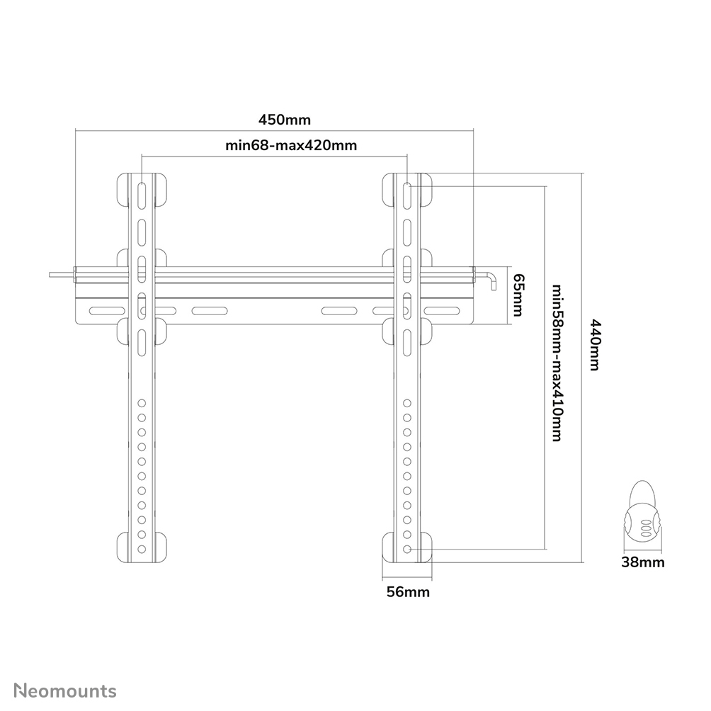 Tv/monitor Ultrathin Wall Mount 23-52in (fixed)