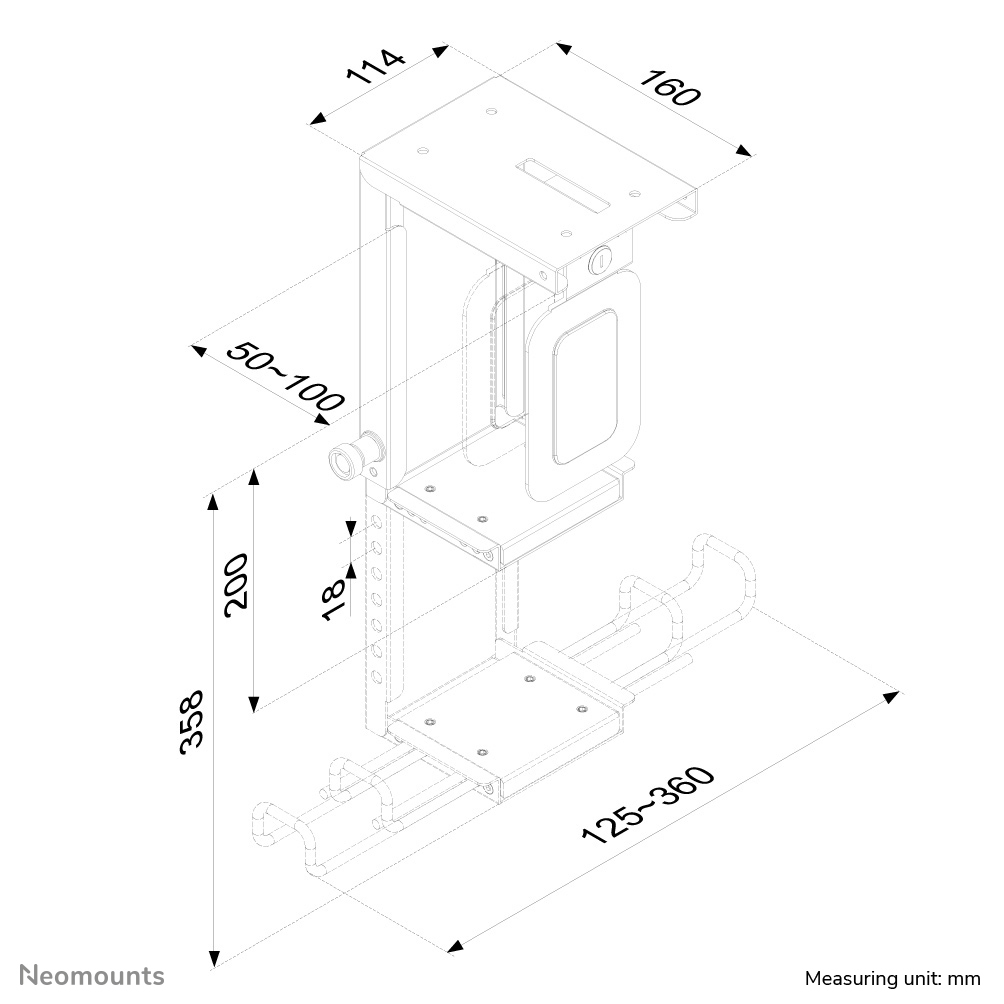 Cpu Holder (cpu-d075black-lk)