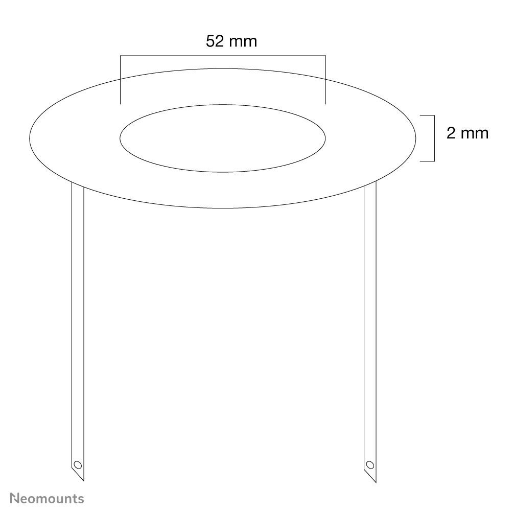 Ceiling Cover Silver 50mm (fpma-crs5)