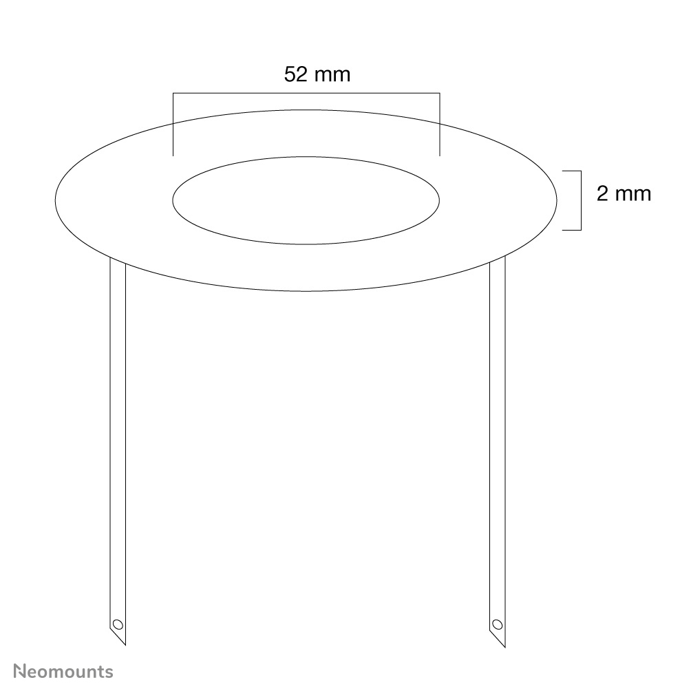 Ceiling Cover For Fpma 51mm Metal (fpma-crw5)