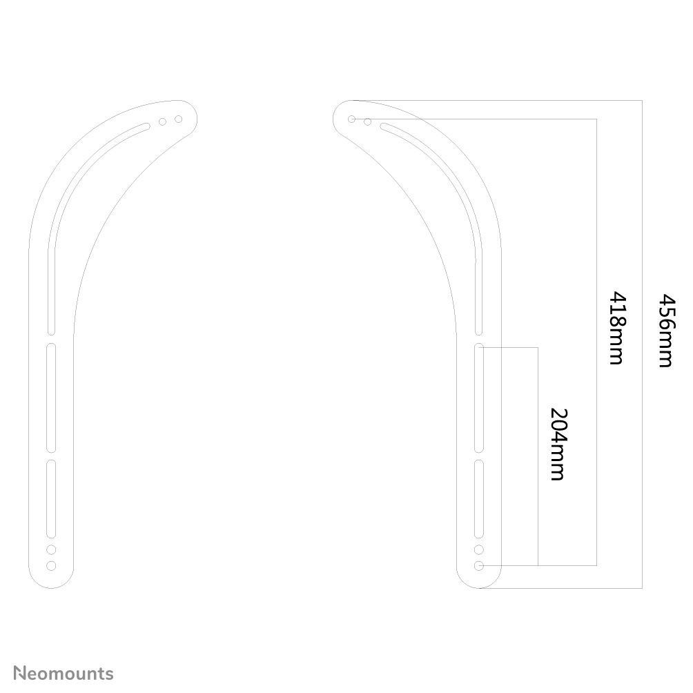 Soundbar Mount Black 15kg (ns-sb100)