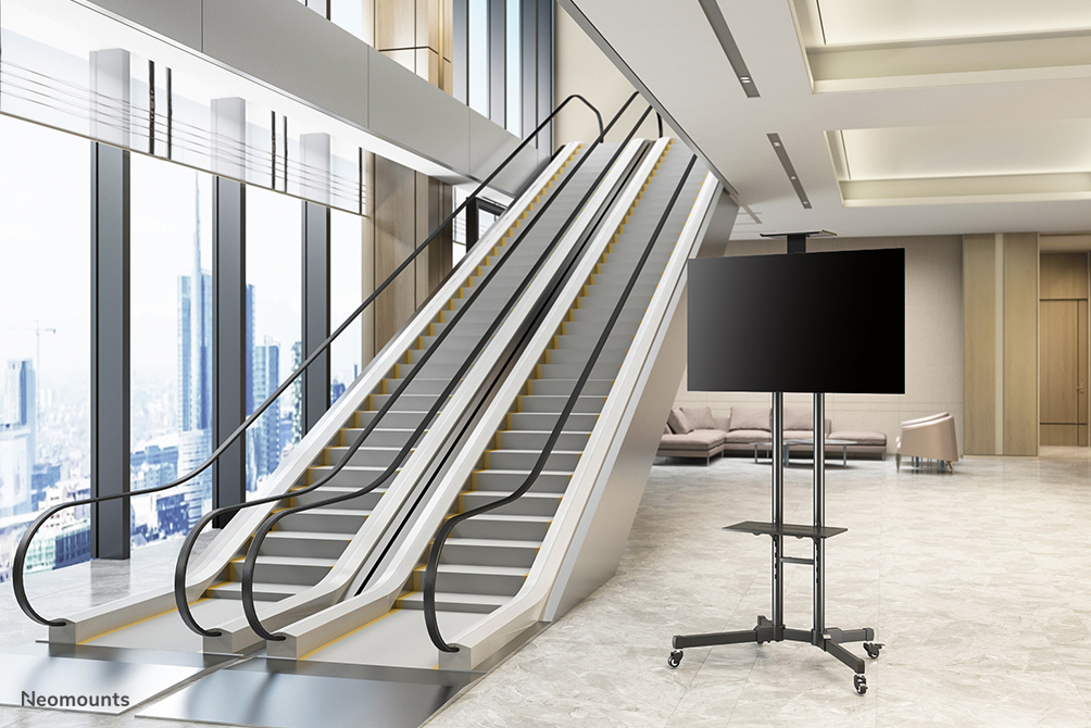 Mobile Flatscreen Floor Stand Height 155-170cm