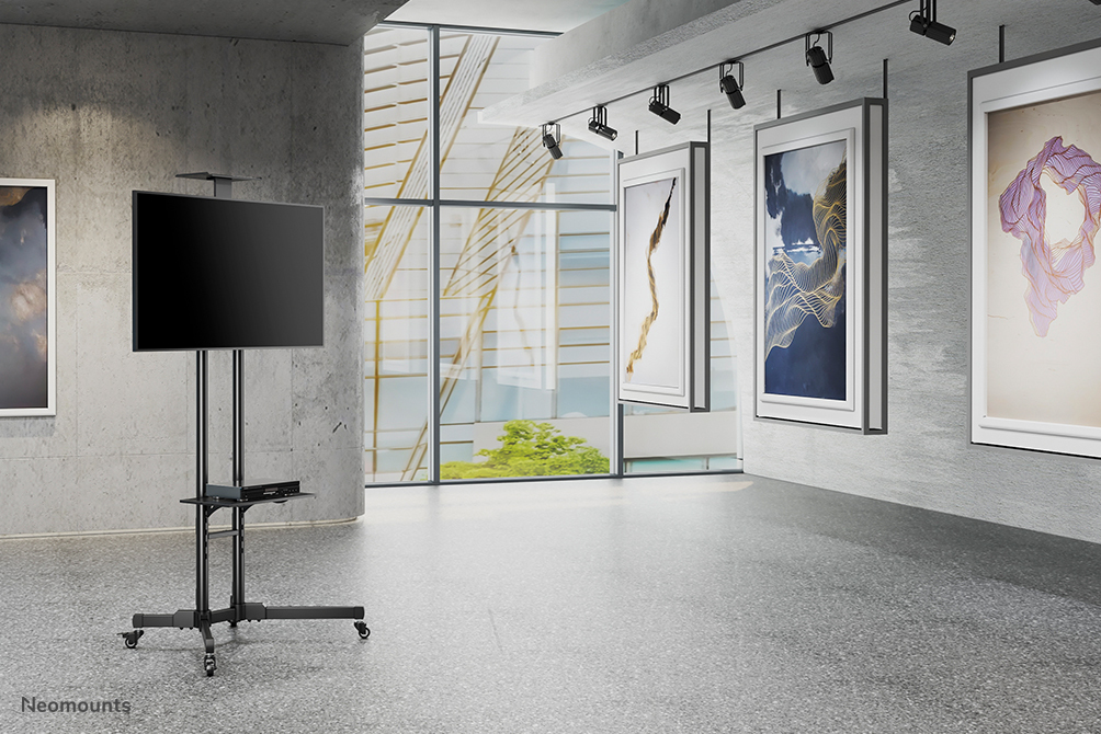 Mobile Flatscreen Floor Stand Height 155-170cm