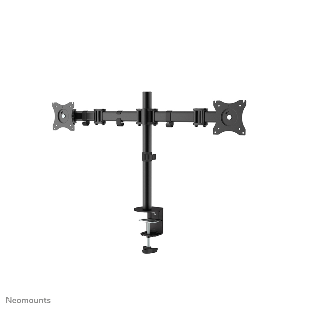 Monitor Mount - Wall - 2 Monitor - Tilt/swivel/rotate - Up To 27in - Black