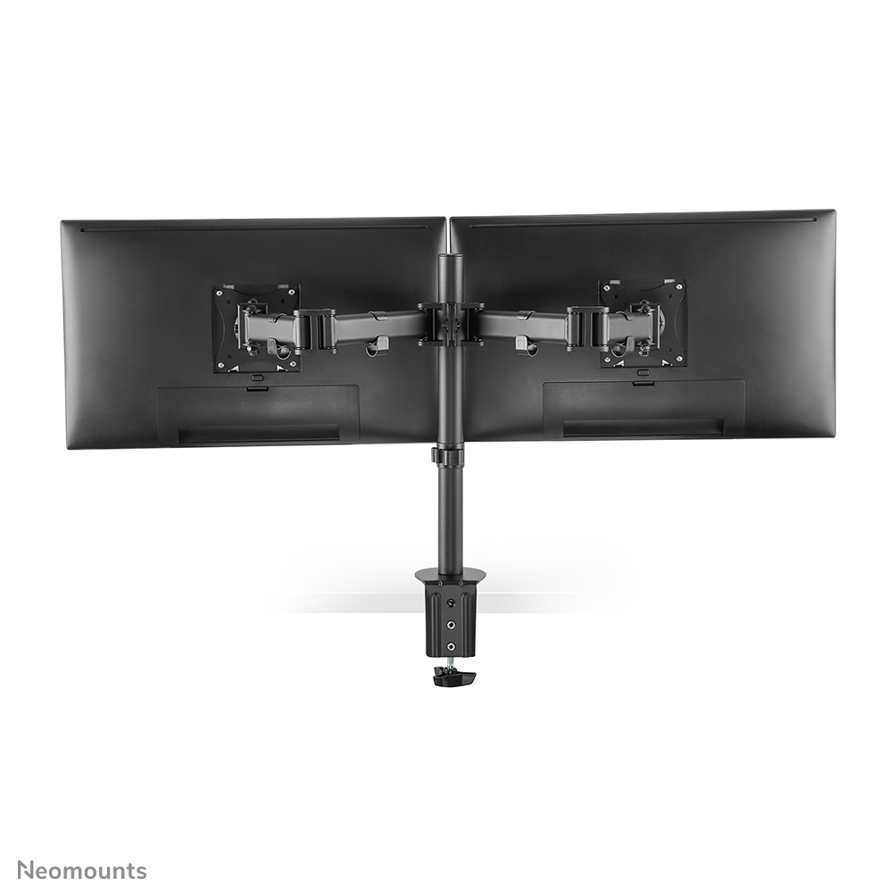 Monitor Mount - Wall - 2 Monitor - Tilt/swivel/rotate - Up To 27in - Black
