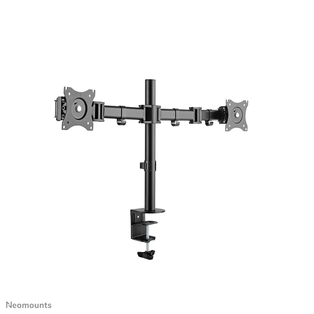 Monitor Mount - Wall - 2 Monitor - Tilt/swivel/rotate - Up To 27in - Black