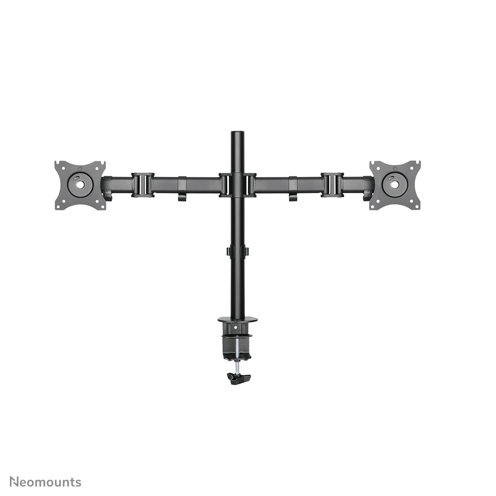 Monitor Mount - Wall - 2 Monitor - Tilt/swivel/rotate - Up To 27in - Black
