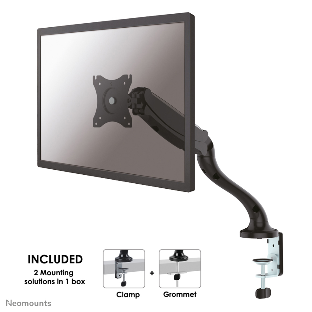 Monitor Mount - Desk - 1 monitor - Full motion - Up to 30in - Black