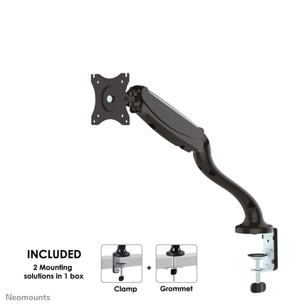 Monitor Mount - Desk - 1 monitor - Full motion - Up to 30in - Black