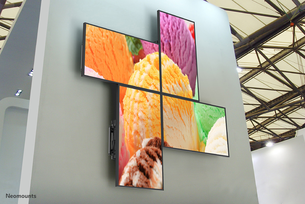 Flatscreen Wall Mount For Video Walls (stretchable) Black