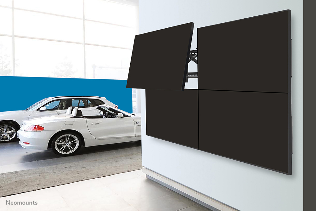 Flatscreen Wall Mount For Video Walls (stretchable) Black