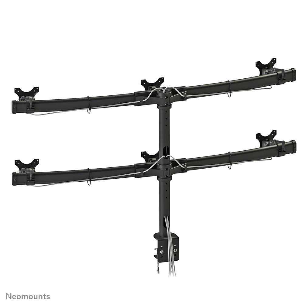 6x 19-27in Screen Desk Mount (clamp) - Black