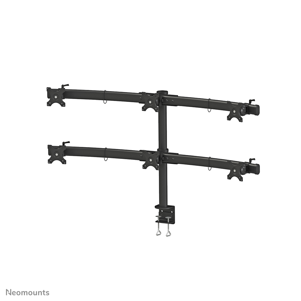 6x 19-27in Screen Desk Mount (clamp) - Black