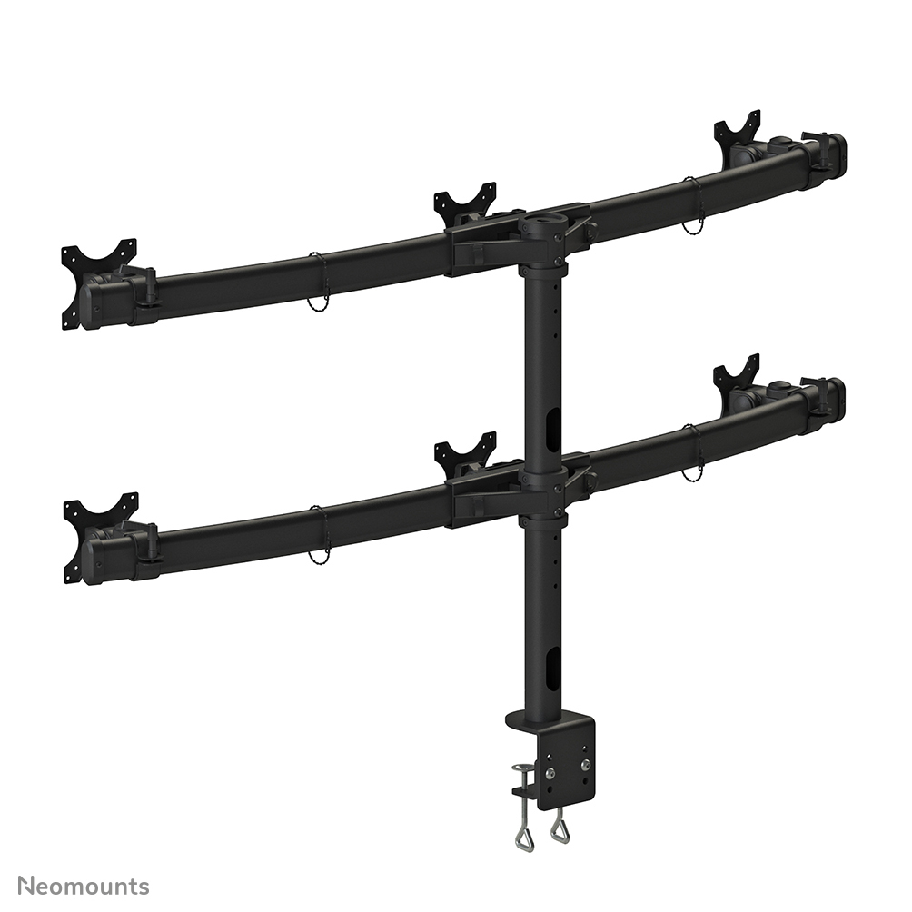 6x 19-27in Screen Desk Mount (clamp) - Black