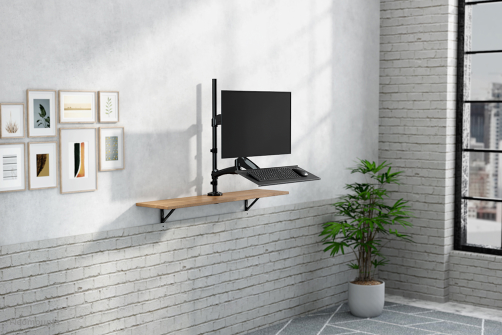 Flatscreen Keyboard & Mouse Desk Mount (clamp) Black 9kg