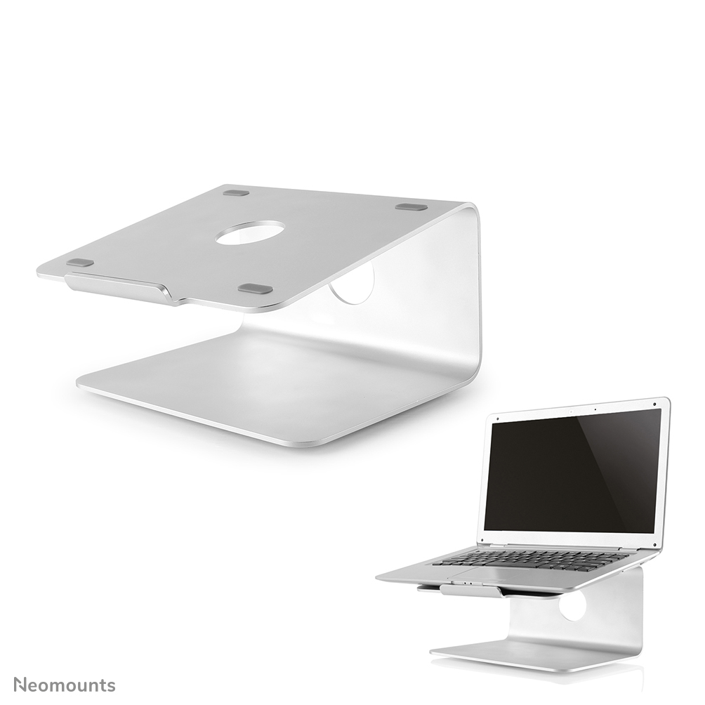 Laptop Desk Stand (ergonomic 360 Degrees Rotatable) Silver 5kg