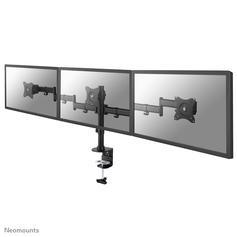 Monitor Mount - Desk - 3 monitor - Tilt/Swivel/Rotate - 10 to 27in - Black