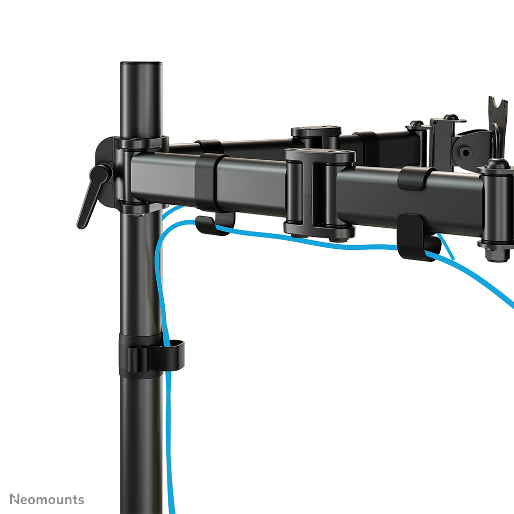 Monitor Mount - Desk - 3 monitor - Tilt/Swivel/Rotate - 10 to 27in - Black