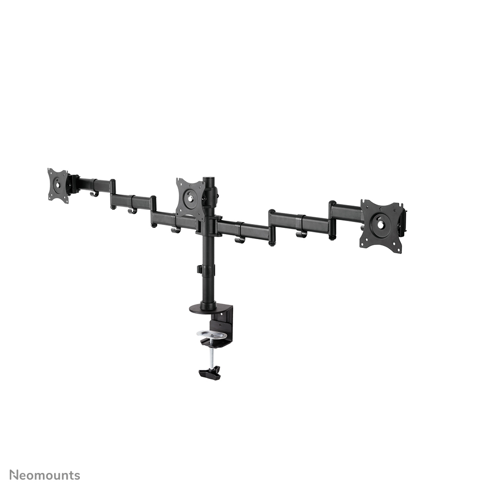 Monitor Mount - Desk - 3 monitor - Tilt/Swivel/Rotate - 10 to 27in - Black
