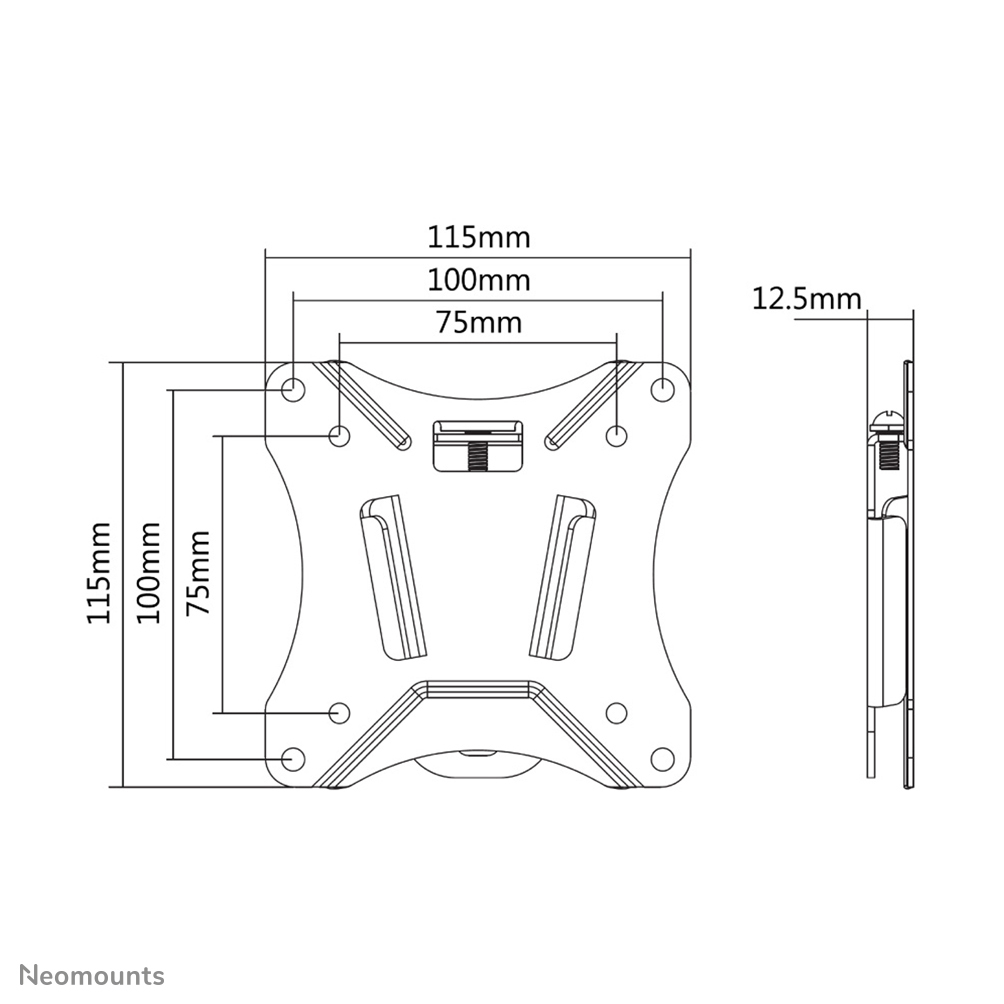 TV Mount - Wall - Fixed - Up To 30in - Black