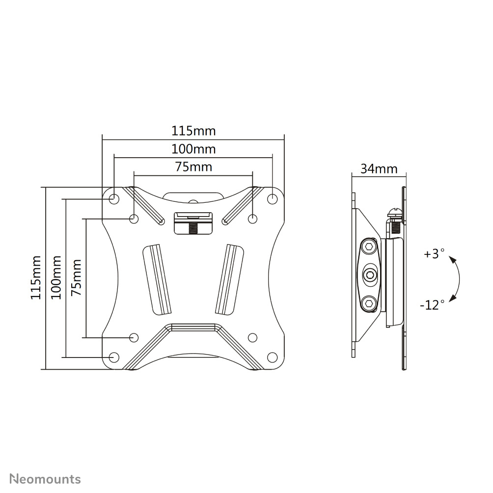 TV Mount - Wall - Tilt - Up to 30in - Black