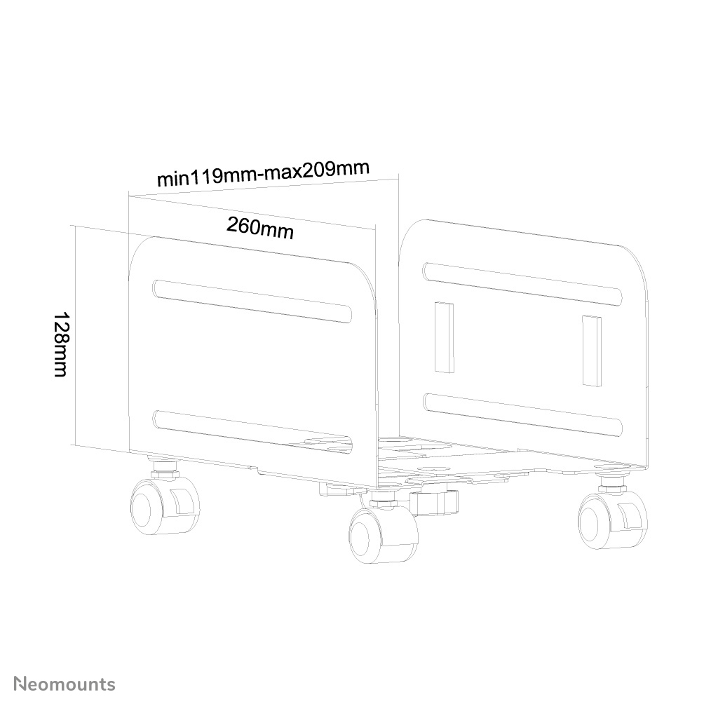 Cpu Holder (mobile / Width: 12-21 Cm)