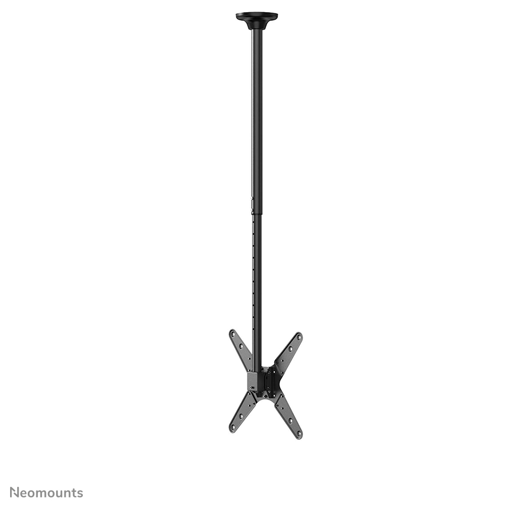 Tv/monitor Ceiling Mount For 32in-75in Screen Height Adjustable - Black