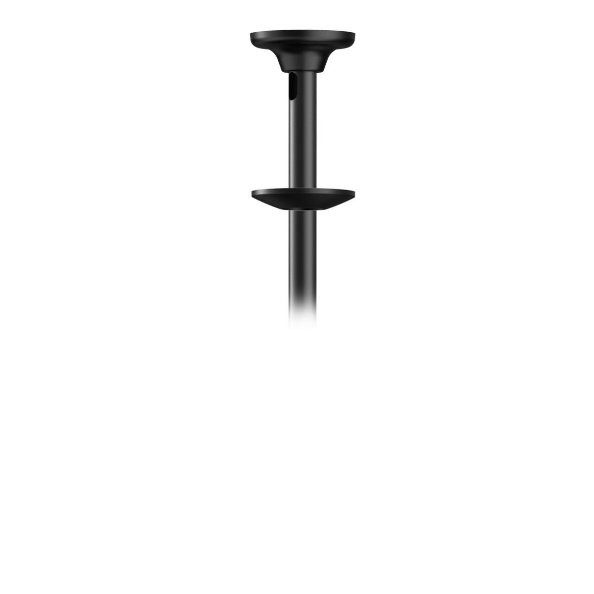 Tv/monitor Ceiling Mount For 32in-75in Screen Height Adjustable - Black