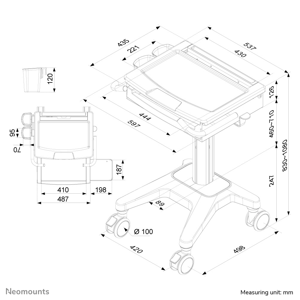 Medical Laptop Cart