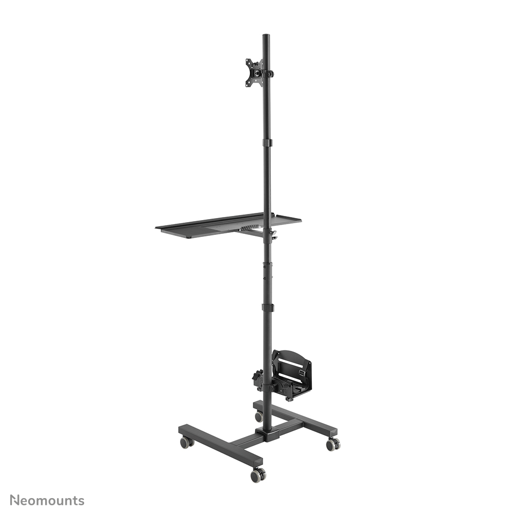 Mobile Workplace Floor Stand Monitor Keyboard/mouse & Pc