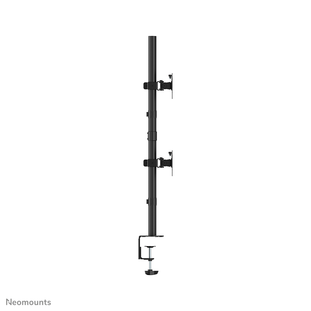 Full Motion Dual desk monitor arm (clamp & grommet) for two 10-32